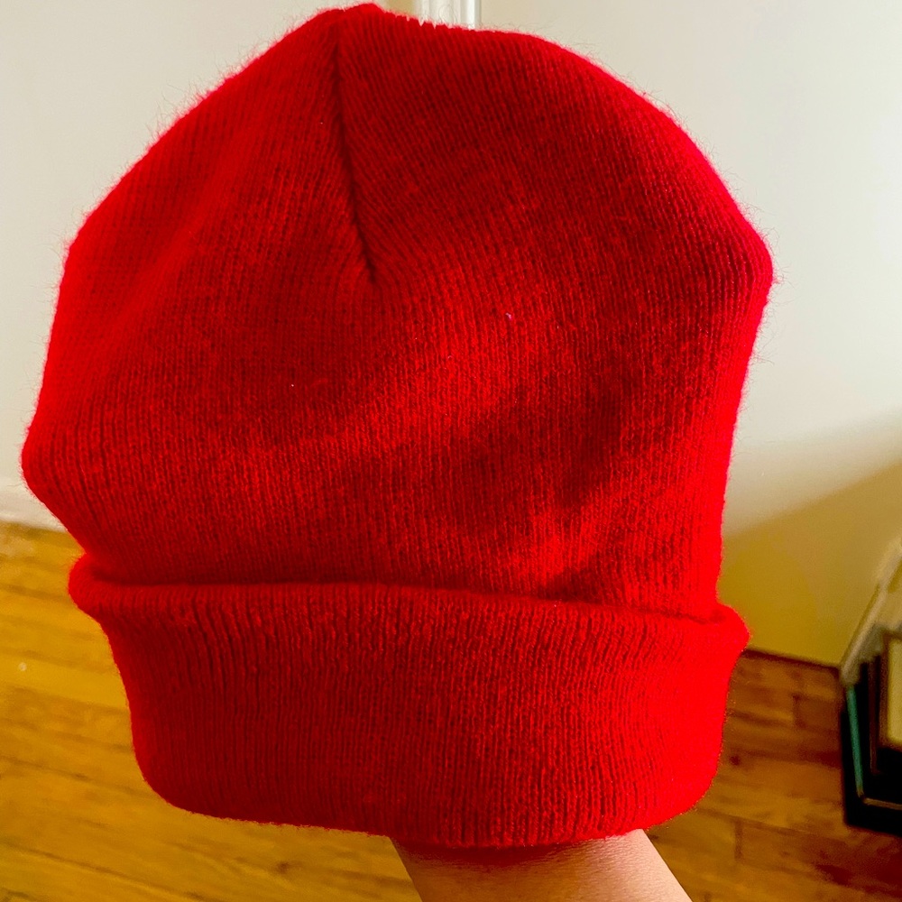Red beanie